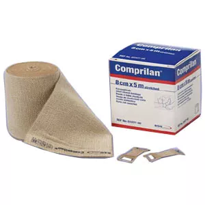 BSN 1027000 - Compression Bandage Comprilan 3 Inch X 5-1/2 Yard Standard Compression Clip Detached Closure Tan NonSterile