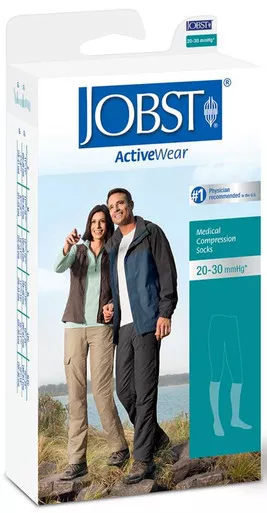 BSN 110492 - JOBST Activewear Knee-High Firm Compression Socks X-Large, White