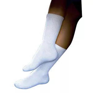 BSN 110831 - Diabetic Compression Socks JOBST SensifooT™ Knee High Small White Closed Toe