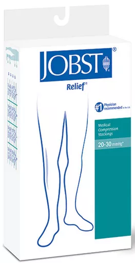 BSN 114209 - Relief Thigh-High Firm Compression Stockings Medium, Beige (114209)