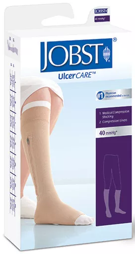 BSN 114486 - Ulcercare Left-Sided Zipper w/2 Liners Beige Med