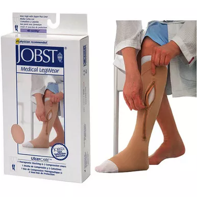 BSN 114524 - Ulcercare 2-Part System, Right Zipper with Liners, Beige, 2X-Large