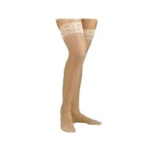 BSN 114643 - Relief Thigh-High Firm Compression Stockings without Silicone Dot Band X-Large, Beige