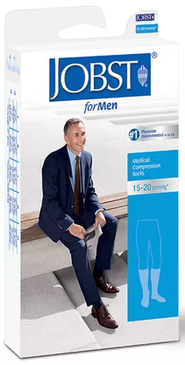 BSN 115010 - Large, White, Clsd Toe Jobst For Men, 15-20, Pair