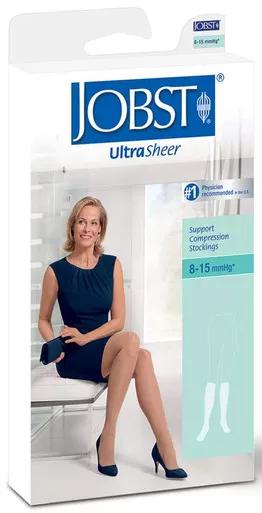 BSN 119230 - Compression Stocking JOBST Ultrasheer Knee High Medium Sun Bronze Closed Toe