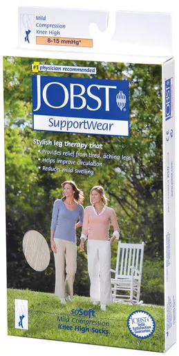 BSN 120246 - SoSoft Knee-High, 8-15 mmHg, Closed Toe, Ribbed, Black, Small