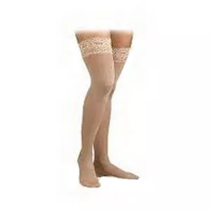 BSN 122313 - Thigh High,20-30,Med,Bge,Clsd Toe,w/Silicone Dot