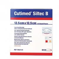BSN 7328401 - Silicone Foam Dressing Cutimed Siltec B 5 X 5 Inch Square Silicone Adhesive with Border Sterile