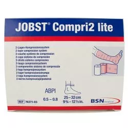 BSN 7627103 - 2 Layer Compression Bandage System JOBST Compri2 Lite 9-3/4 to 12-1/2 Inch 20 to 30 mmHg No Closure Tan NonSterile