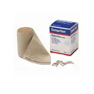 BSN 77187 - Compression Bandage Comprilan 1-1/2 Inch X 5-1/2 Yard Standard Compression Clip Detached Closure Tan NonSterile