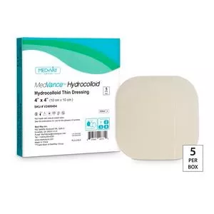 BX/5 - MedVance Thin Hydrocolloid Dressing, 4" x 4"Manufacturer #: WV2400404
