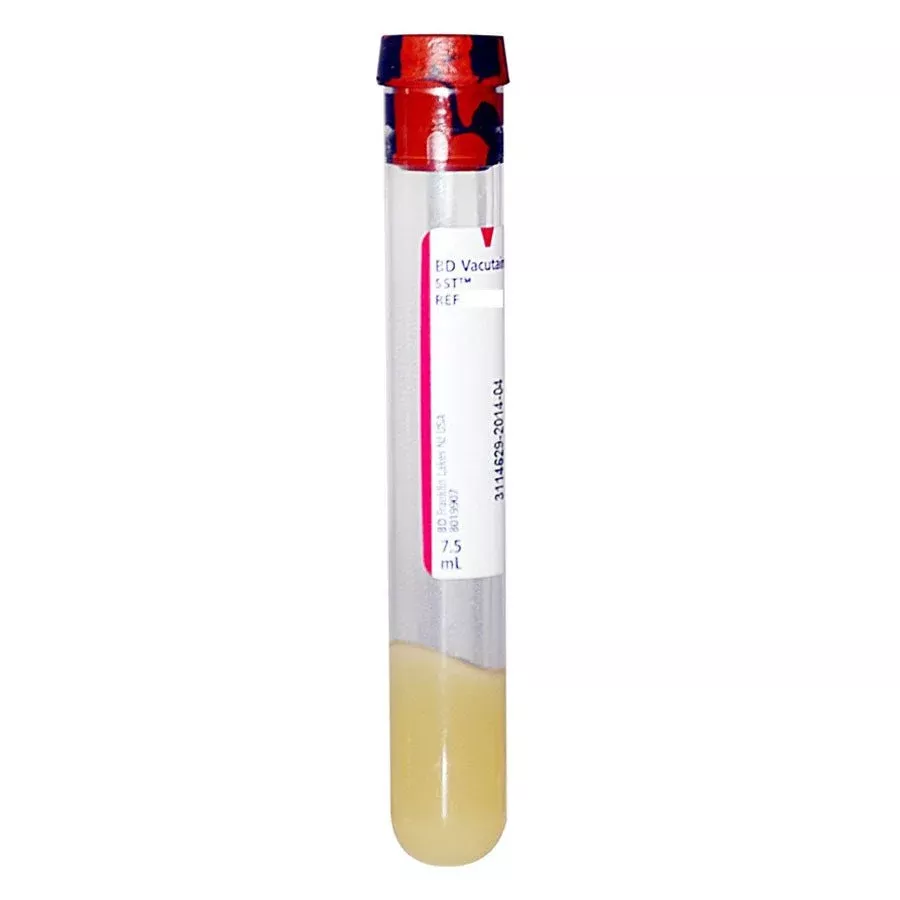 CA/1000 - Vacutainer Plus Plastic Serum Tube with Red/Gray Conventional Closure, 8-1/2 mL, 16 mm x 100 mmManufacturer #: 58367988