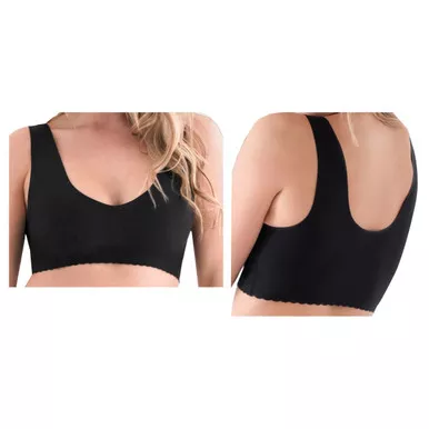 Caden Companies ANTIBRABLK:M - Belly Bandit Anti Bra, V-Neck, Black, Medium