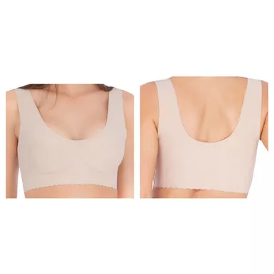 Caden Companies ANTISCPBRANUDE:XL - Belly Bandit Anti Bra, Scoop Neck, Nude, X-Large