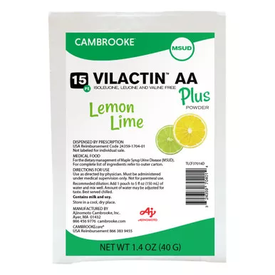 Cambrooke Foods 37014 - Vilactin AA Plus Powder 15, Lemon Lime