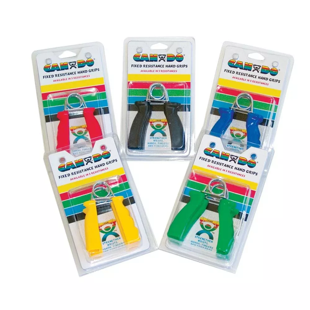 CanDo Fixed Resistance Grip Exercisers Fixed Resistance Grip Exerciser, X-Hard, Black, Pair - 32746/NA/NA/HBK