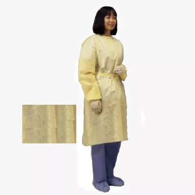 Cardinal Health 2100PG - Lightweight Isolation Gown Yellow Universal