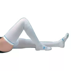 Cardinal Health 3310LF - Anti-embolism Stocking T.E.D.™ Thigh High Medium / Short White Inspection Toe