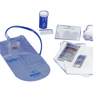 Cardinal Health 3410- - Intermittent Catheter Tray Curity™ Closed System / Urethral 14 Fr. Without Balloon Red Rubber