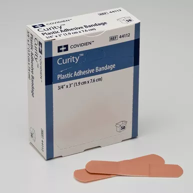 Cardinal Health 44113 - Curity Plastic Adhesive Bandage 0.75" x 3"