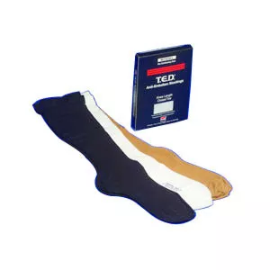 Cardinal Health 4573 - Anti-embolism Stocking T.E.D.™ Knee High Medium / Long Black Closed Toe