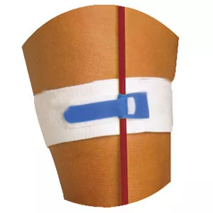Cardinal Health 606 - Catheter Holder Foley-Tie Velcro, Blue