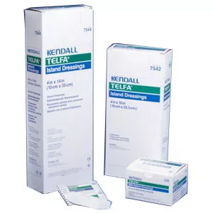Cardinal Health 7542 - Adhesive Dressing Telfa™ 4 X 10 Inch Nonwoven Rectangle White Sterile