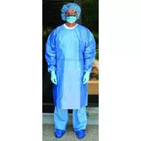 Cardinal Health 8201CG - Chemotherapy Gown Poly-Coated X-Large Blue