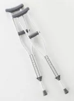 Cardinal Health CA901YTH - Youth Crutches, Push Button, Adjustable, 54" - 62"
