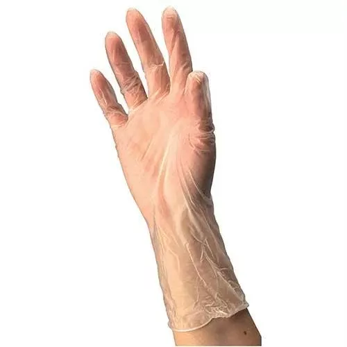 Cardinal Health Clear Vinyl Exam Gloves, Medium- Box of 100