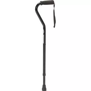 Cardinal Health CNE0014 - Offset Push Button Cane, 250 lb Weight Capacity