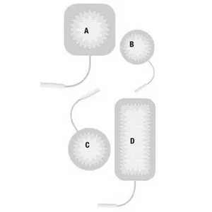 Cardinal Health EP85345 - S-Series Self-Adhering Reusable Stimulating Electrodes 2" Square
