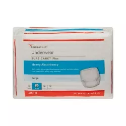 Cardinal Health, Underwear, Sure Care Plus, Large, 44" - 54"- Package of 25