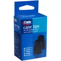 Carex Health A719-00 - Cane Tips, 7/8", Black