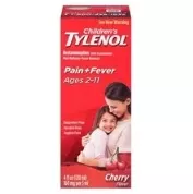 Children's Tylenol Oral Suspension Liquid, Cherry Blast, 4 Fl Oz- 1 Each