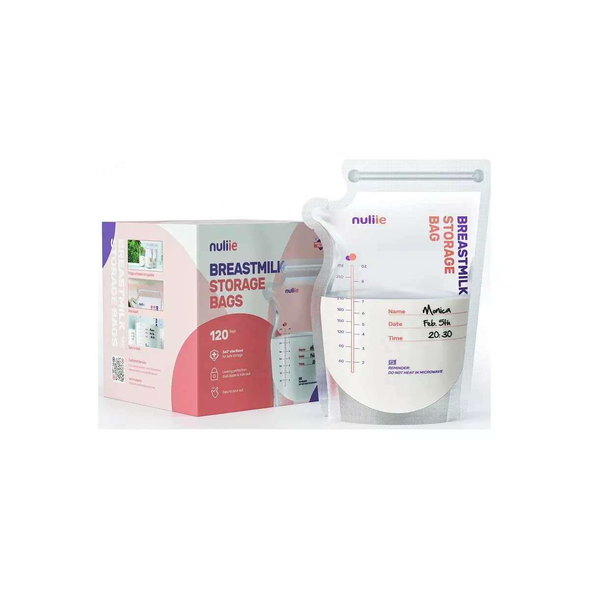 Cimilre Breast Milk Storage Bags, 120 Ct- Pack(age) of 120