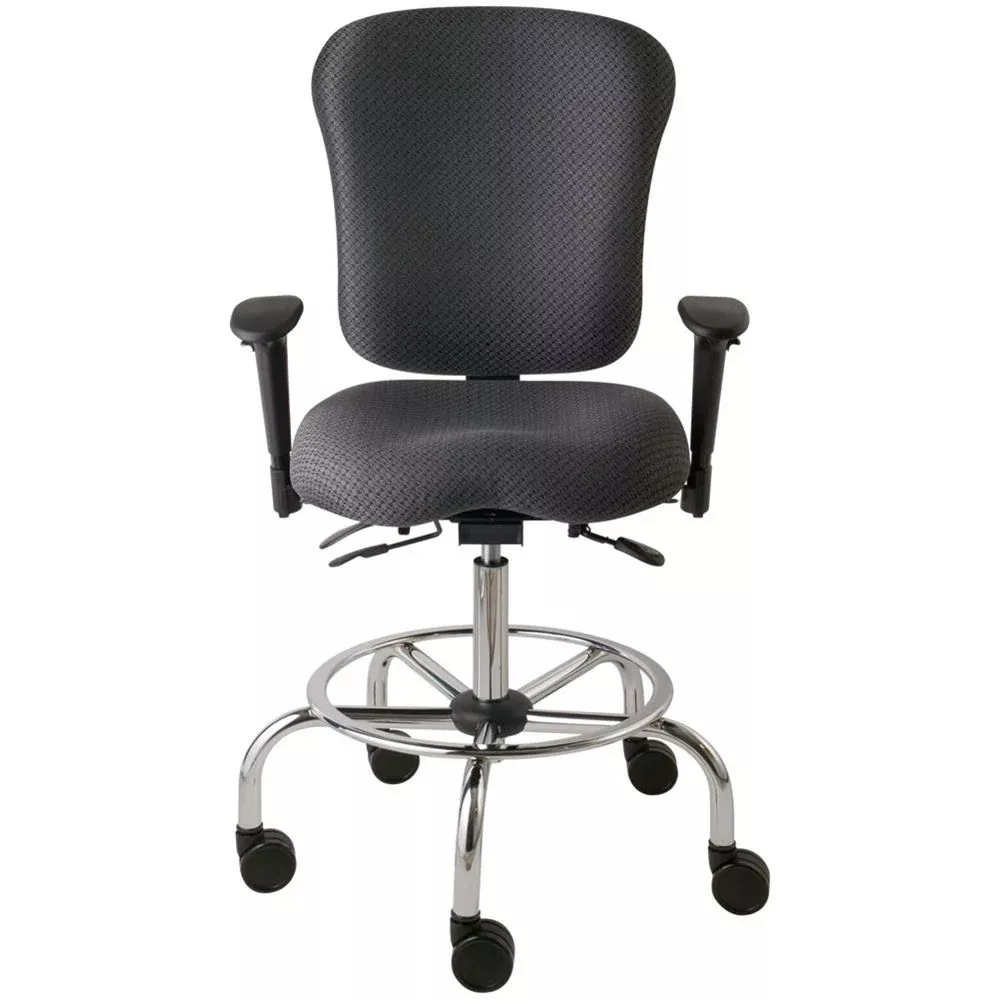 Classic Lab Stool Collection Lab Stool, Blue Vinyl - 712016/BLU/NA