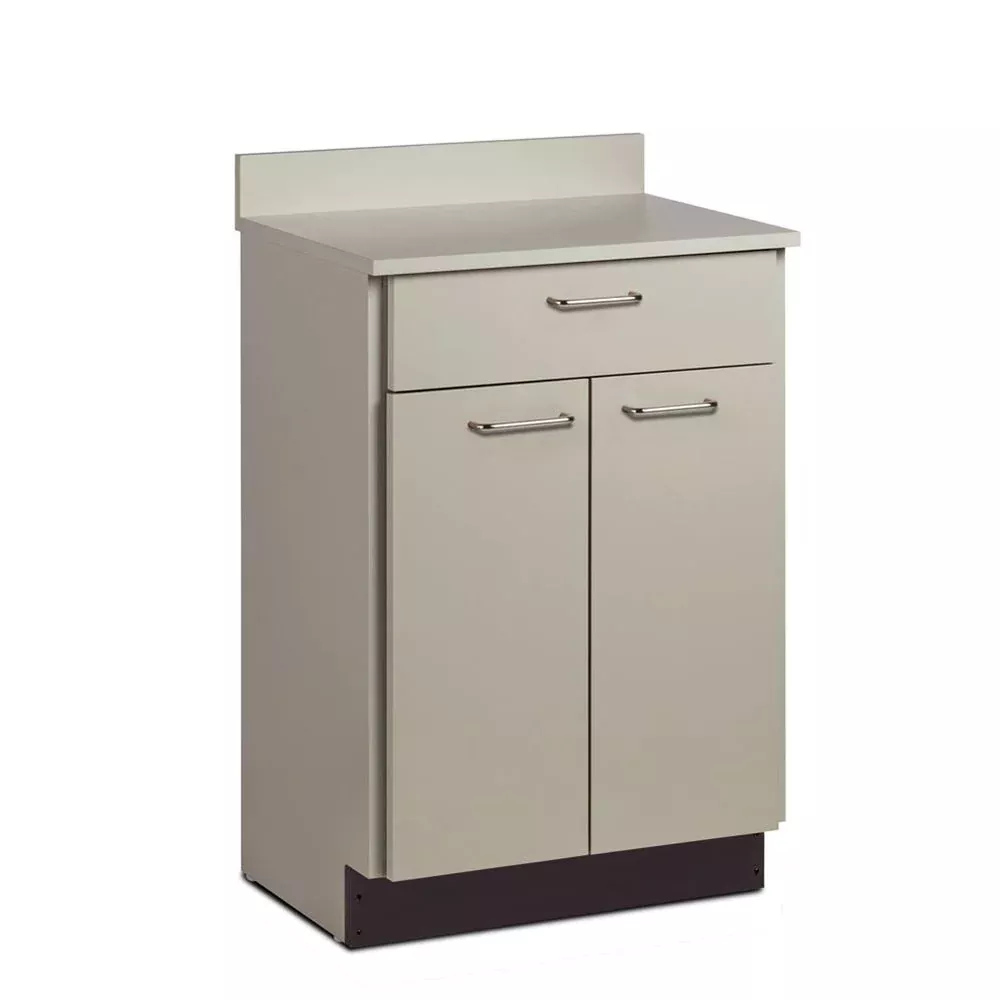 Clinton Treatment Cabinet, Stationary, Laminate Top, 2 Doors/1 Drawer Treatment Cabinet, Stationary, Laminate Top, 2 Doors/1 Drawer, Grey - 712233/NA/NA/GRGR