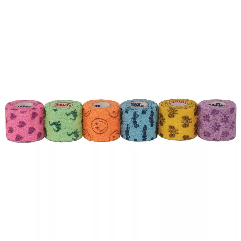 Co-Flex NL Cohesive, Flexible Bandages Co-Flex NL, Color Pack, 2"x5yds, 36 rls/cs - 51-136/ASST/NA