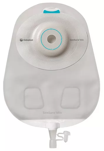 Coloplast 16870 - Mio 1-Piece Urostomy Pouch, Deep Convex, Maxi, Transparent, Pre-cut
