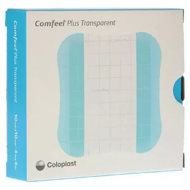 Coloplast 33533 - Hydrocolloid Dressing Comfeel Plus Transparent Thin 4 X 4 Inch Square Sterile
