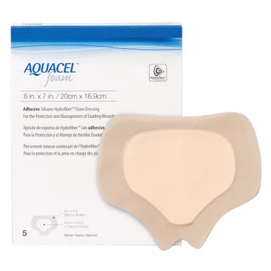 ConvaTec 420626 - Silicone Foam Dressing Aquacel 7 X 8 Inch Sacral Silicone Adhesive with Border Sterile