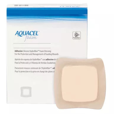 ConvaTec 421149 - Silicone Foam Dressing Aquacel 3 X 5 Inch Rectangle Silicone Adhesive with Border Sterile