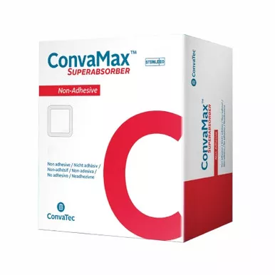 ConvaTec 422568 - Super Absorbent Dressing ConvaMax™ Superabsorber 4 X 8 Inch Waterproof Nonwoven / Superabsorbent Polymer / Gelling Silicone Rectangle Sterile