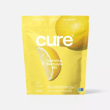 Cure, HM1001 - Cure Hydrating Electrolyte Mix Pouch, Lemon, 14 ct