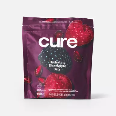 Cure, HM1002 - Cure Hydrating Electrolyte Mix Pouch, Berry Pomegranate, 14 ct