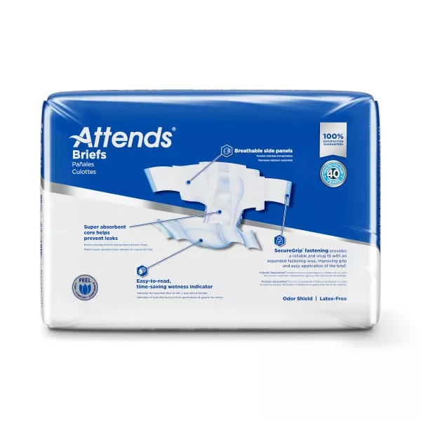 DDP20 - Attends Brief, Extra Heavy Absorbency, Medium- Package of 24