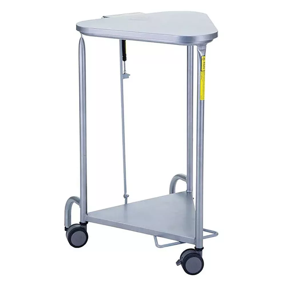 Deluxe Triangular Hamper with Lid Damping Function Deluxe Triangular Hamper, Stainless Steel, Fully Assembled - 934941