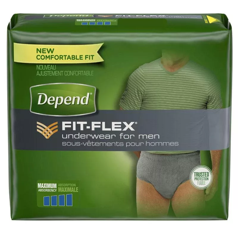 Depend Maximum Absorbency Underwear For Men Small/medium, 28" - 40" Waist, 34" - 46" Hips, Disposable. Replaces: 6951700- Pack(age) of 19