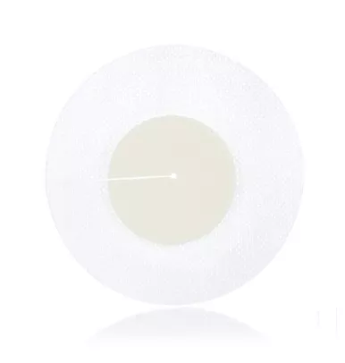 Dermarite 00288E - Foam Dressing BorderedFoam 4 Inch Diameter Fenestrated Round Adhesive with Border Sterile